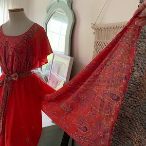 Anthropologie Maeve Paisley Maxi dress